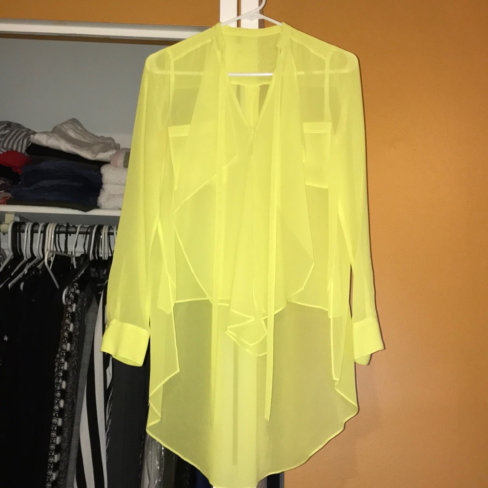 BCBG MaxAzria Keslyn Ruffle Front Blouse